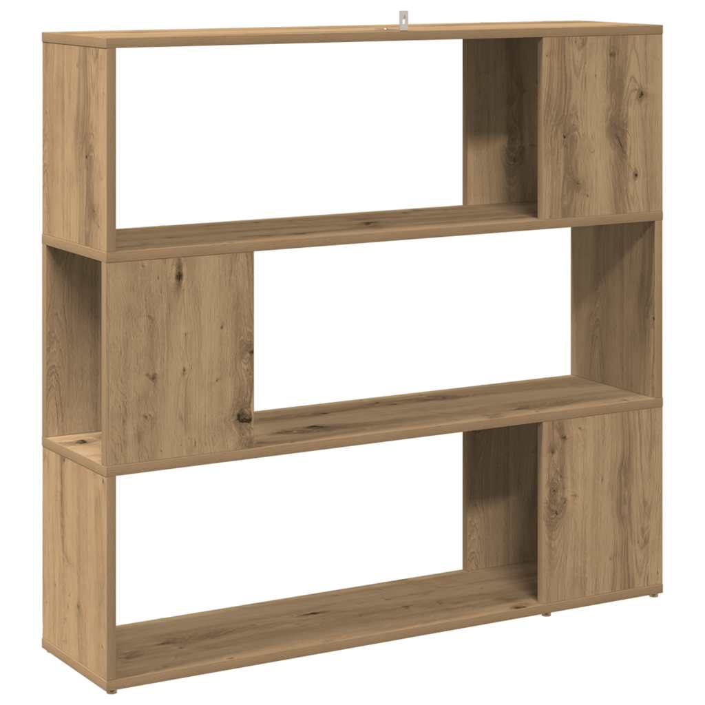 vidaXL Bücherregal/Raumteiler Artisan-Eiche 100x24x94 cm