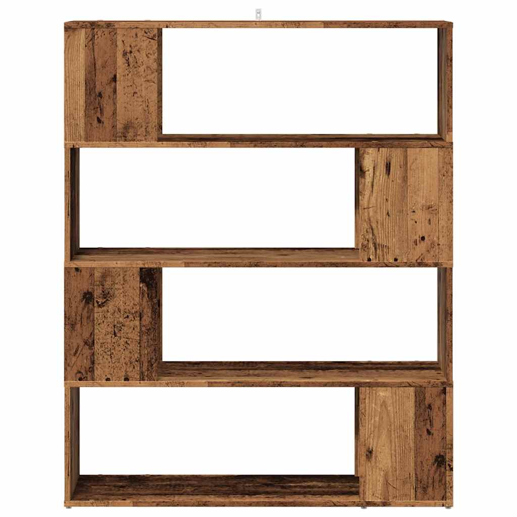 vidaXL Bibliothèque/séparateur de pièce aspect bois de récupération 100x24x124,5 cm