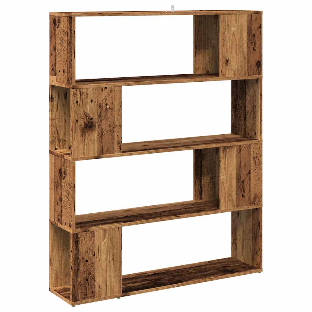 vidaXL Bibliothèque/séparateur de pièce aspect bois de récupération 100x24x124,5 cm