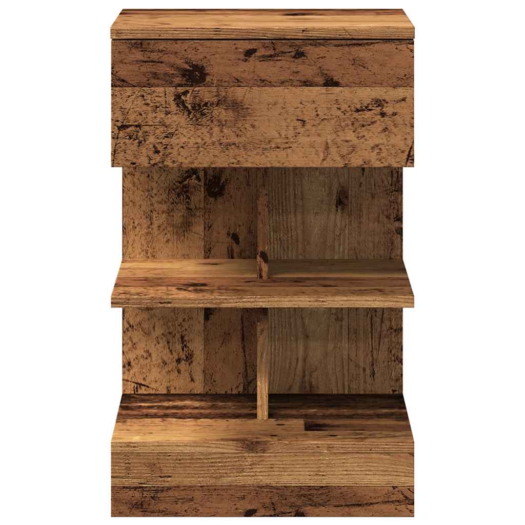 vidaXL Nachttisch Altholz-Optik 40x35x65 cm Holzwerkstoff