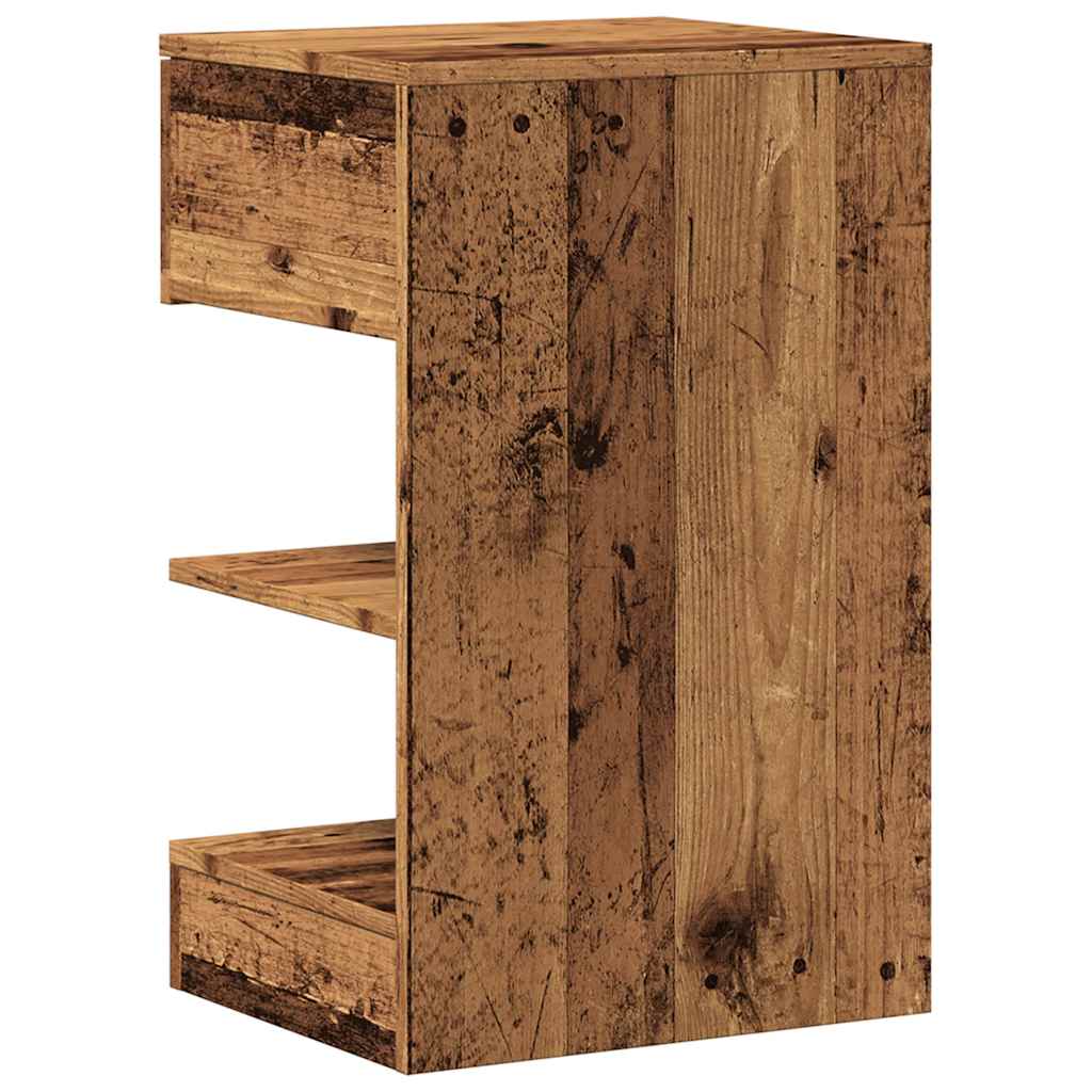 vidaXL Nachttisch Altholz-Optik 40x35x65 cm Holzwerkstoff