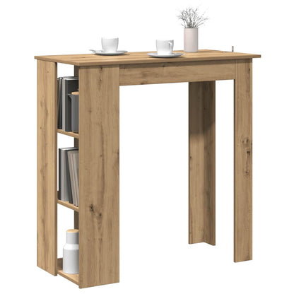 Bartisch mit Regal Artisan-Eiche 102x50x103,5 cm Holzwerkstoff