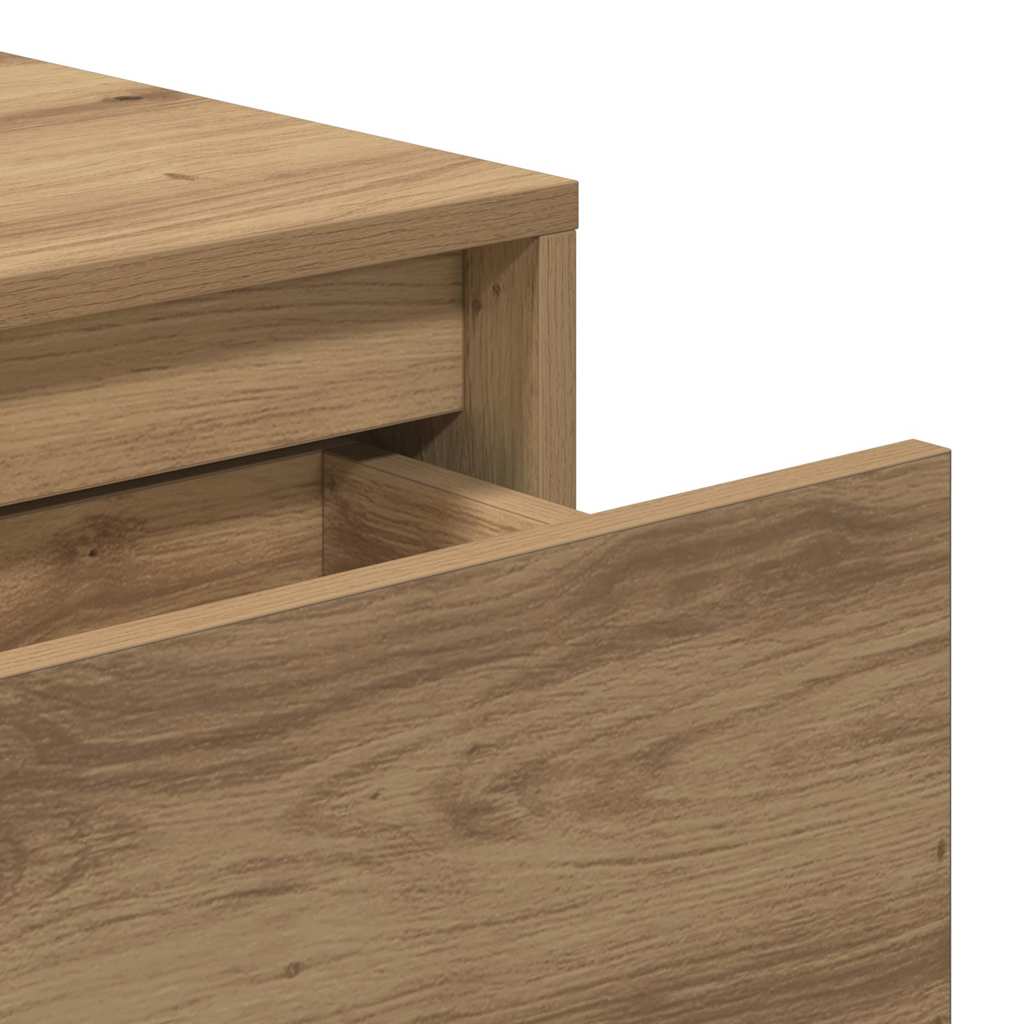 vidaXL Konsolentisch Artisan-Eiche 100x35x76,5 cm Holzwerkstoff