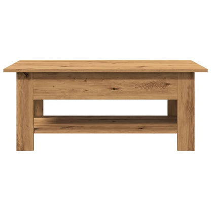 vidaXL Table basse chêne artisan 102x55x42 cm, bois d'ingénierie