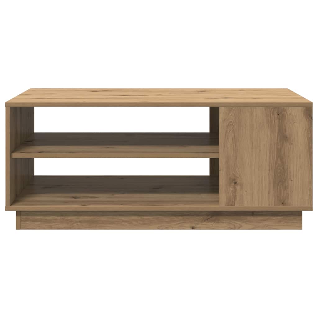 vidaXL Table basse Chêne artisan 102x55x43 cm Bois d'ingénierie