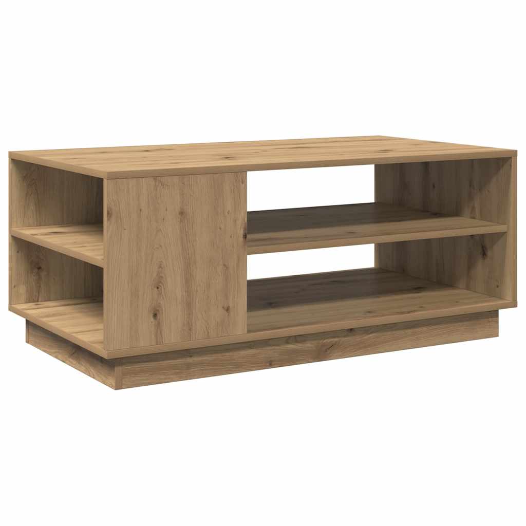 vidaXL Table basse Chêne artisan 102x55x43 cm Bois d'ingénierie