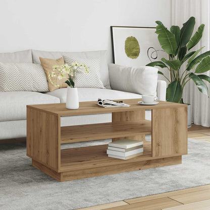 vidaXL Table basse Chêne artisan 102x55x43 cm Bois d'ingénierie