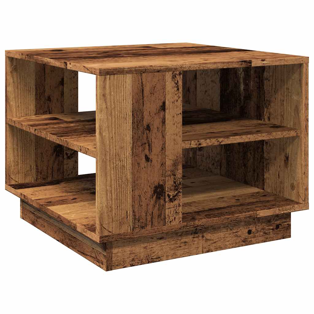 vidaXL Couchtisch Altholz-Optik 55x55x42 cm Holzwerkstoff