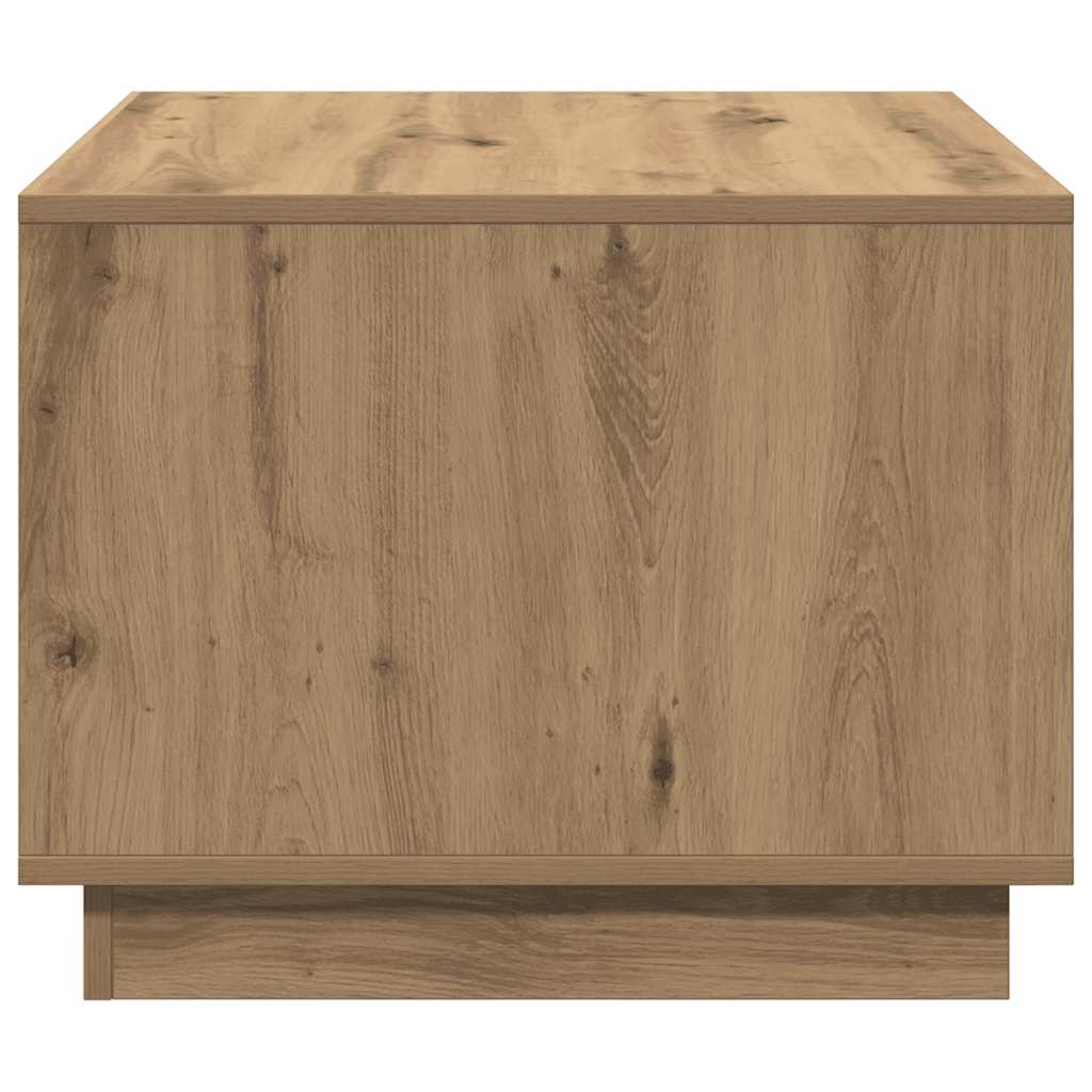 vidaXL Table basse en bois d'ingénierie chêne artisanat 55x55x42 cm
