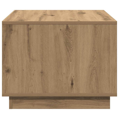 vidaXL Table basse en bois d'ingénierie chêne artisanat 55x55x42 cm