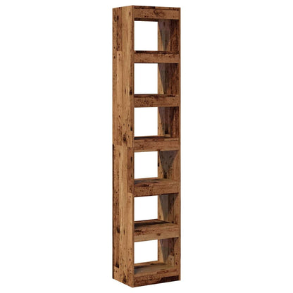 vidaXL Bibliothèque/séparateur de pièce aspect bois de récupération 40x30x198 cm