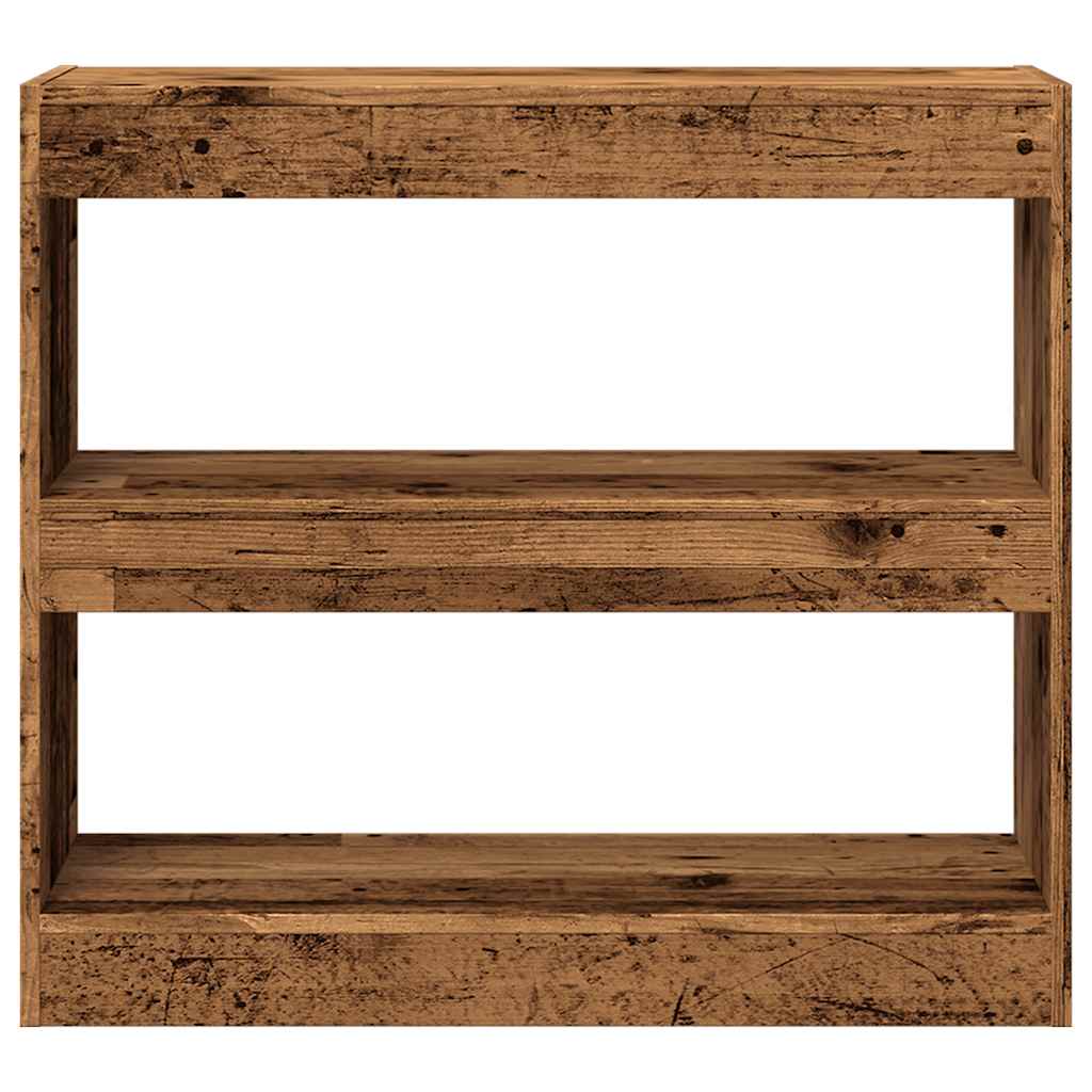vidaXL Bibliothèque/Séparateur de pièce aspect bois recyclé 80x30x72 cm