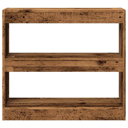 vidaXL Bibliothèque/Séparateur de pièce aspect bois recyclé 80x30x72 cm