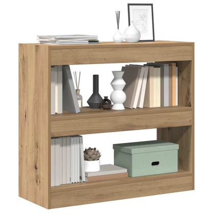 vidaXL Bibliothèque/Meuble de séparation Chêne artisan 80x30x72 cm