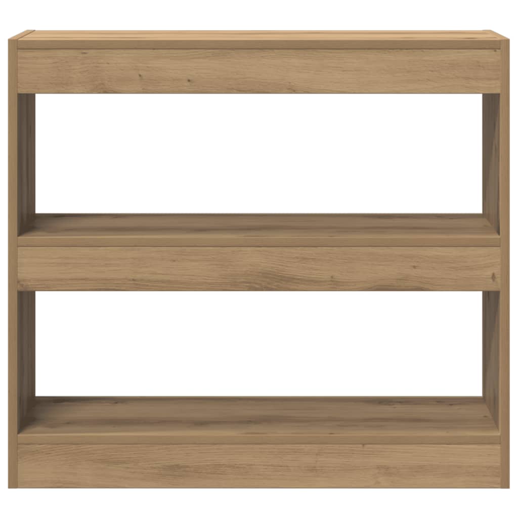 vidaXL Bibliothèque/Meuble de séparation Chêne artisan 80x30x72 cm
