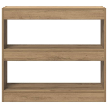 vidaXL Bibliothèque/Meuble de séparation Chêne artisan 80x30x72 cm