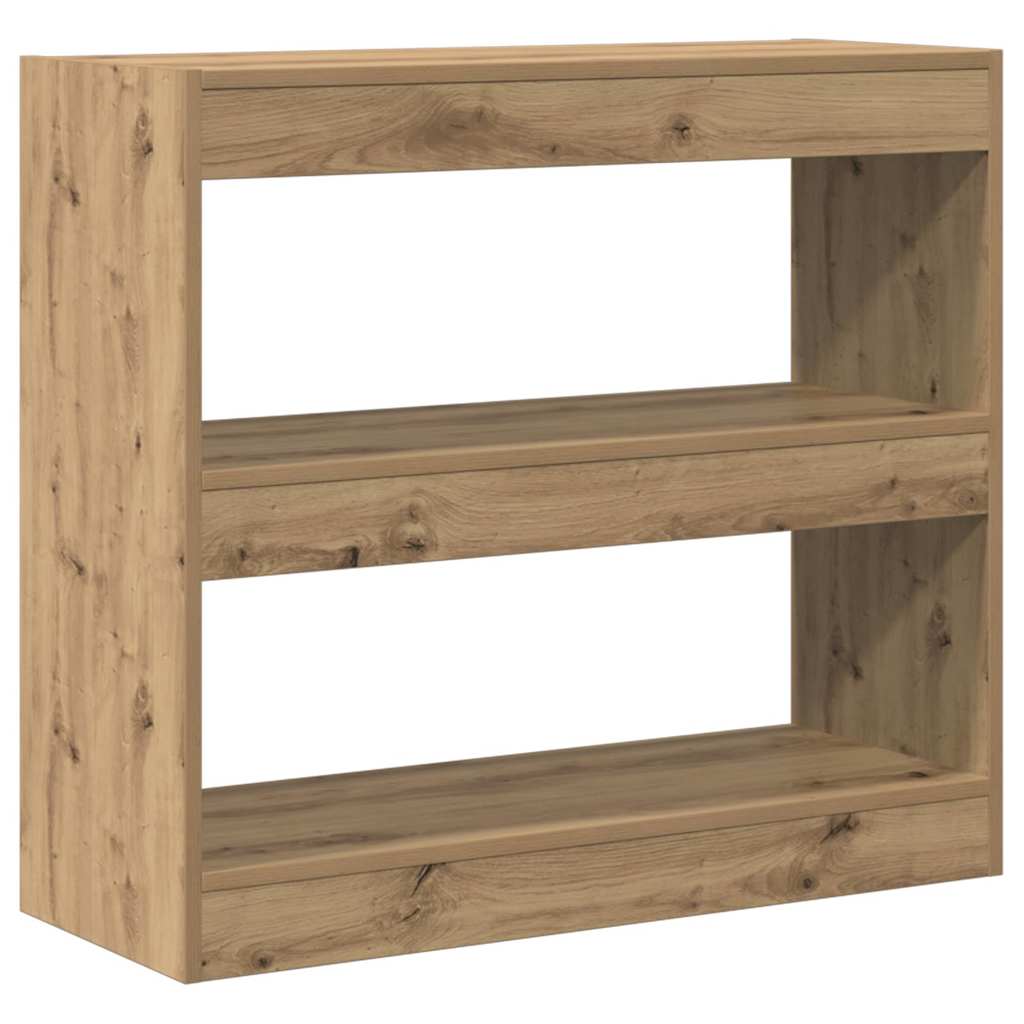 vidaXL Bibliothèque/Meuble de séparation Chêne artisan 80x30x72 cm
