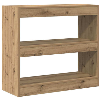 vidaXL Bibliothèque/Meuble de séparation Chêne artisan 80x30x72 cm