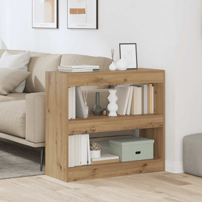 vidaXL Bibliothèque/Meuble de séparation Chêne artisan 80x30x72 cm