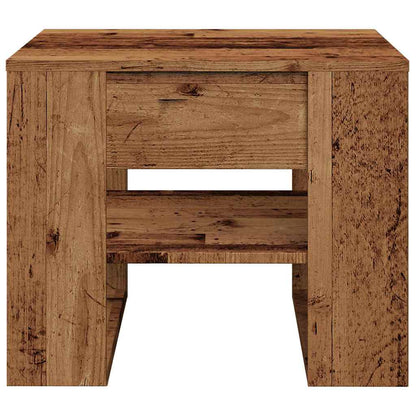 vidaXL Table basse aspect bois de récupération 55,5x55x45 cm Bois d'ingénierie