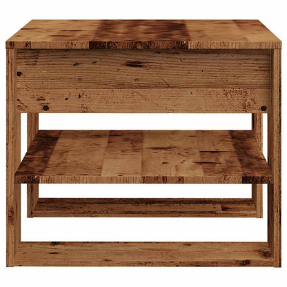 vidaXL Table basse aspect bois de récupération 55,5x55x45 cm Bois d'ingénierie