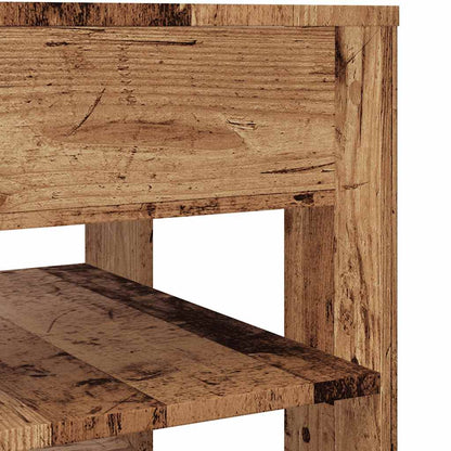 vidaXL Table basse aspect bois de récupération 55,5x55x45 cm Bois d'ingénierie