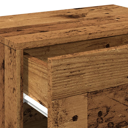 vidaXL Tables de chevet murales 2 pcs aspect bois de récupération