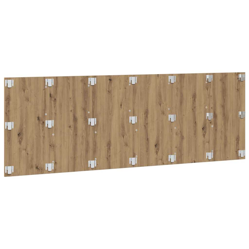 vidaXL Kopfteil Wandmontage Artisan-Eiche 240x1,5x80 cm Holzwerkstoff
