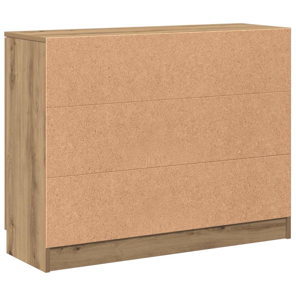 vidaXL Sideboard Artisan-Eiche 90,5x30x70 cm Holzwerkstoff