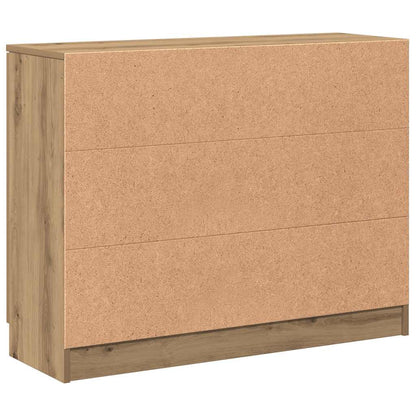 vidaXL Sideboard Artisan-Eiche 90,5x30x70 cm Holzwerkstoff