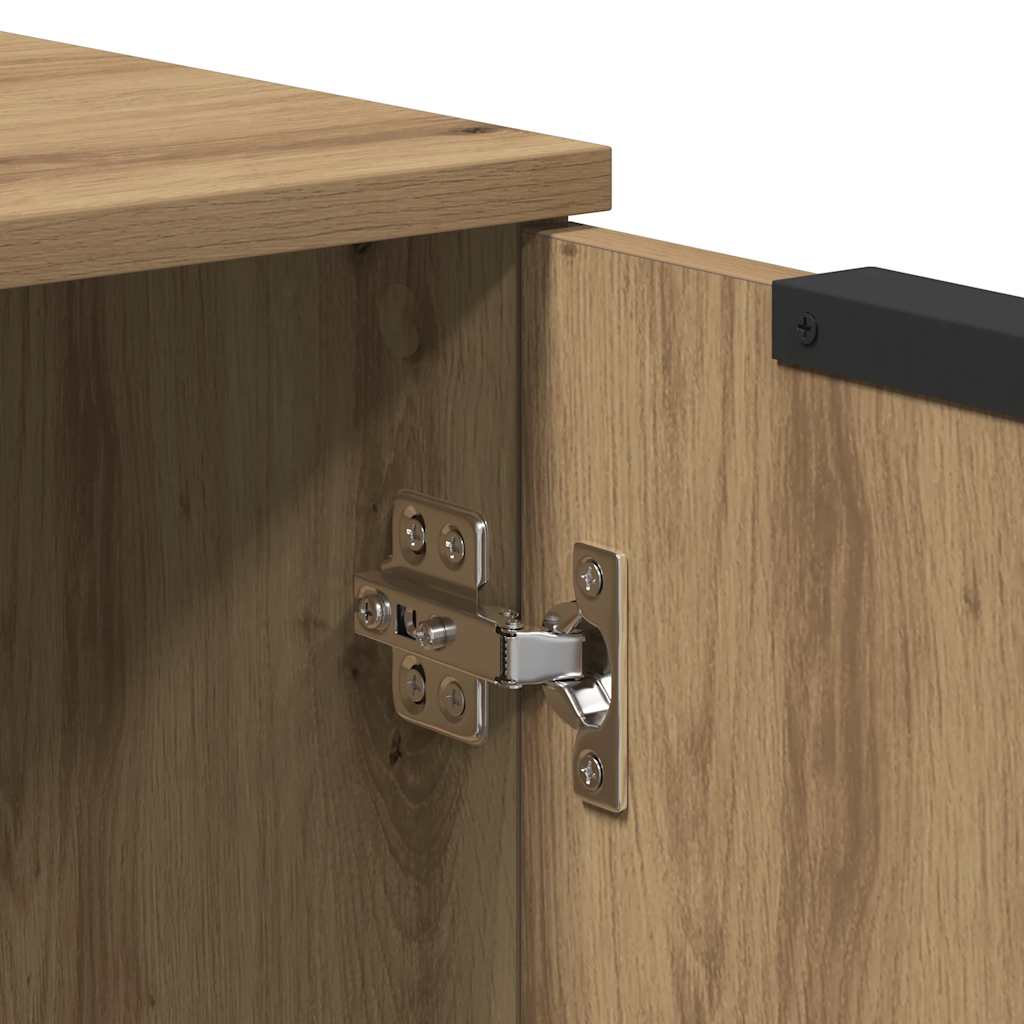 vidaXL Sideboard Artisan-Eiche 90,5x30x70 cm Holzwerkstoff