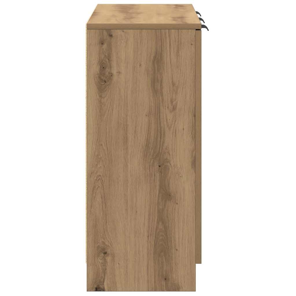 vidaXL Sideboard Artisan-Eiche 90,5x30x70 cm Holzwerkstoff