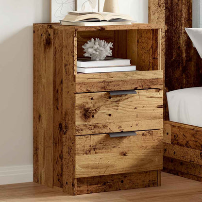 vidaXL Table de chevet aspect bois recyclé 40x36x65 cm Bois d'ingénierie