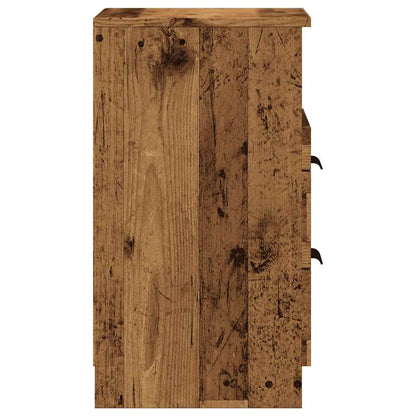 vidaXL Table de chevet aspect bois recyclé 40x36x65 cm Bois d'ingénierie