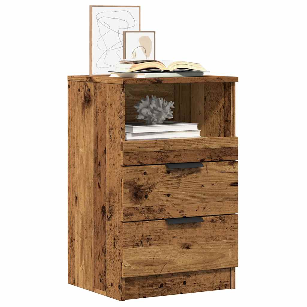 vidaXL Table de chevet aspect bois recyclé 40x36x65 cm Bois d'ingénierie