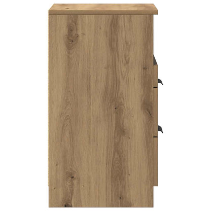 vidaXL Table de chevet chêne artisan 40x36x65 cm bois d'ingénierie