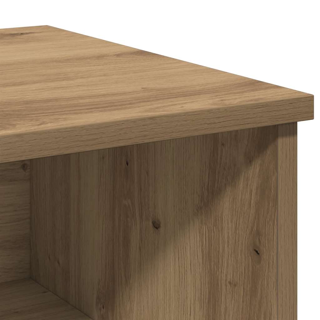 vidaXL Table de chevet chêne artisan 40x36x65 cm bois d'ingénierie
