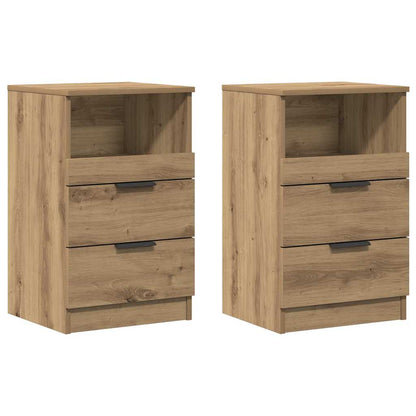 vidaXL Tables de chevet 2 pcs Chêne artisanal 40x36x65 cm Bois d'ingénierie