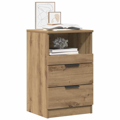 vidaXL Tables de chevet 2 pcs Chêne artisanal 40x36x65 cm Bois d'ingénierie