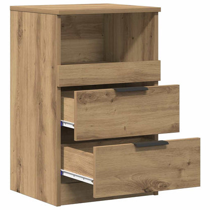 vidaXL Tables de chevet 2 pcs Chêne artisanal 40x36x65 cm Bois d'ingénierie