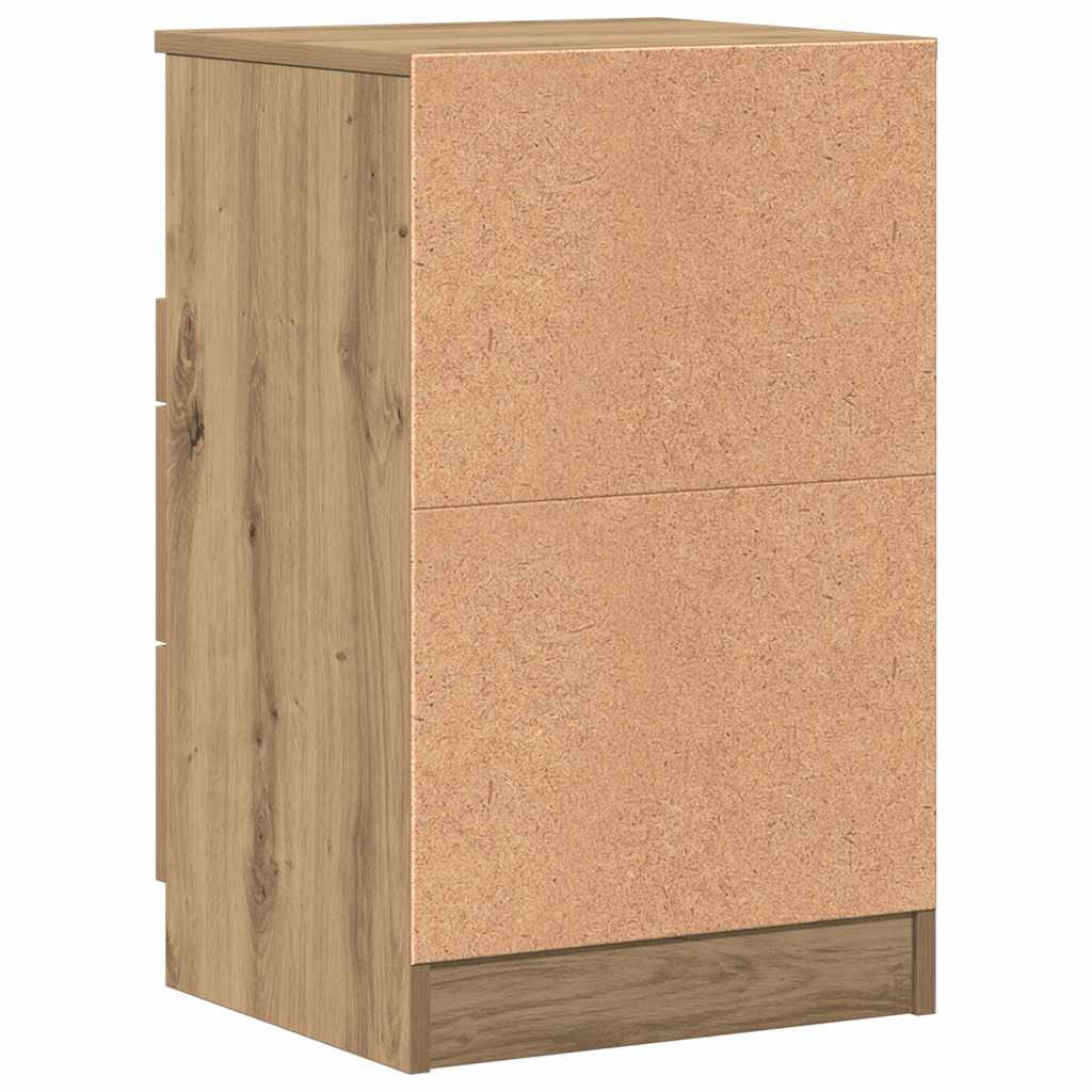 vidaXL Tables de chevet 2 pcs Chêne artisanal 40x36x65 cm Bois d'ingénierie