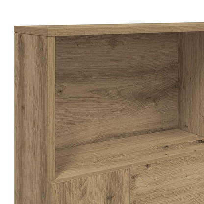 vidaXL Kopfteilschrank Artisan-Eiche 140 x 19 x 103,5 cm