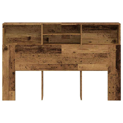 vidaXL Kopfteil mit Stauraum Altholz-Optik 160x19x103,5 cm