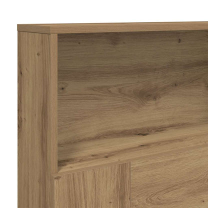 vidaXL Bett-Kopfteil mit Ablagen Artisan-Eiche 200x19x103,5 cm