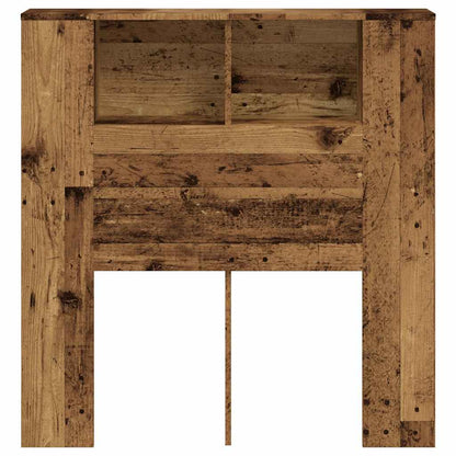 vidaXL Kopfteil mit Ablagen Altholz-Optik 100x18,5x102,5cm Holzwerkstoff