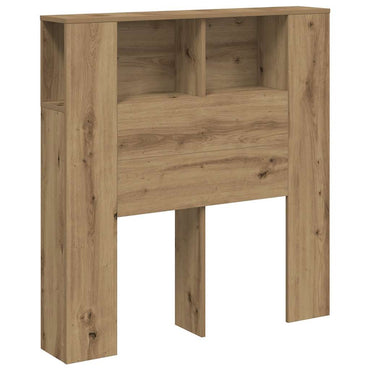 vidaXL Kopfteil mit Ablagen Artisan-Eiche 100x18,5x102,5cm Holzwerkstoff
