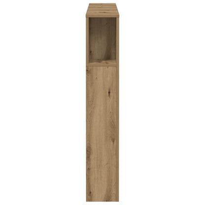 Kopfteil mit Ablagen Artisan-Eiche 100x18,5x102,5cm Holzwerkstoff