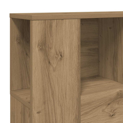 vidaXL Kopfteil mit Ablagen Artisan-Eiche 120x19x104,5cm Holzwerkstoff