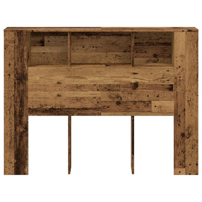 vidaXL Kopfteil mit Stauraum Altholz-Optik 140x18,5x102,5 cm