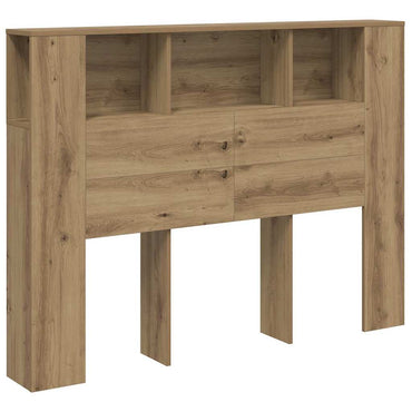 vidaXL Kopfteilschrank Artisan-Eiche 140x18,5x102,5 cm Holzwerkstoff